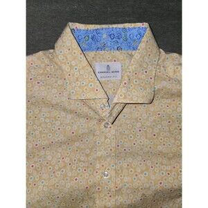 Emanuel Berg Xl Mens Modern Fit Button Down Short Sleeve Spring/Easter Floral